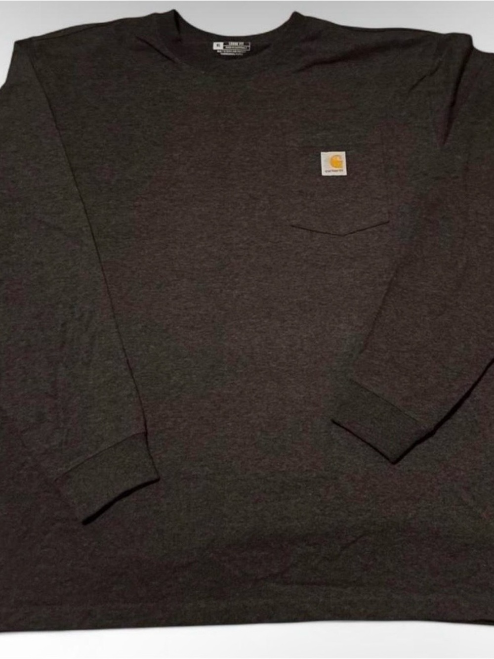Carhartt Charcoal Crewneck Long Sleeve Tee